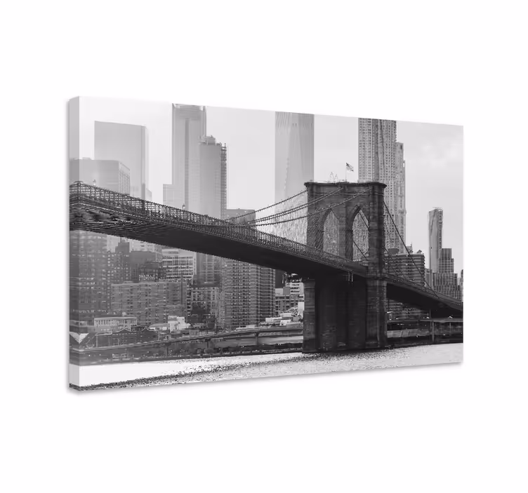 Cuadro ciudades Brooklyn en blanco y negro - TenVinilo