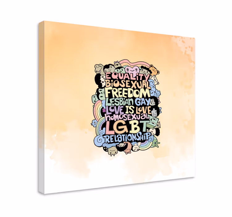 Cuadro frase amor es amor - TenVinilo