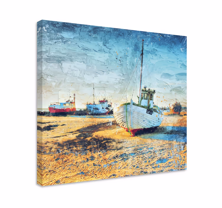 Cuadro paisajes Vintage seis velas blancas - TenVinilo