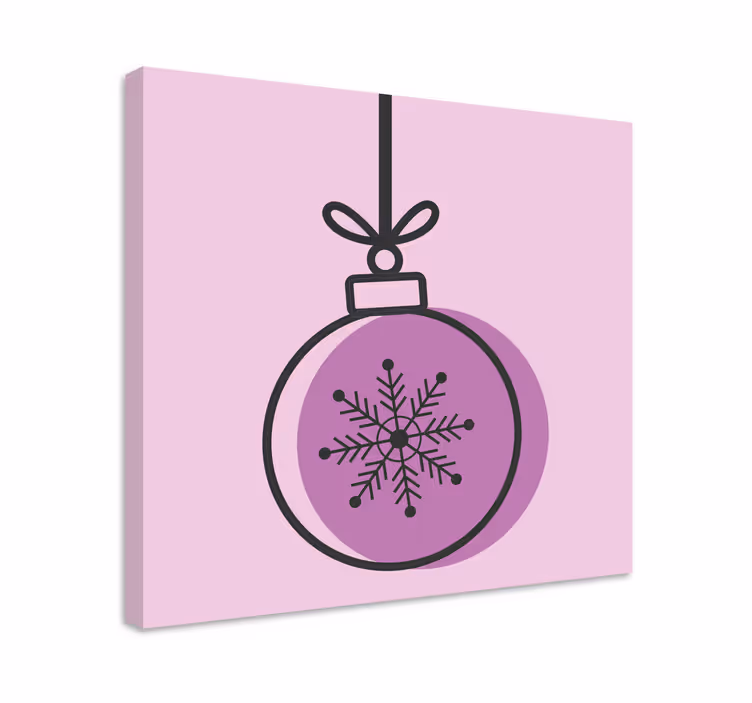 Cuadro de navidad Bola de navidad de dibujos animados - TenVinilo
