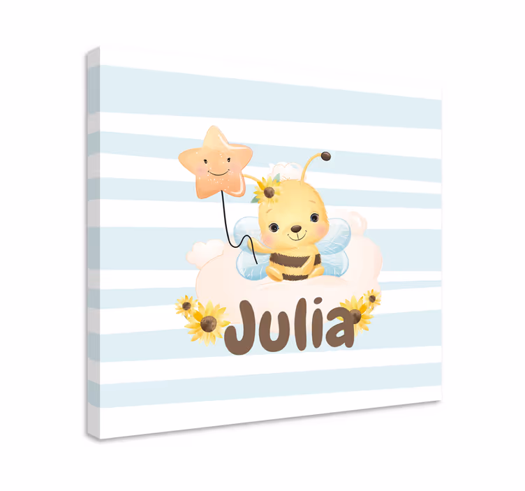 Cuadro animales personaje de abeja lindo - TenVinilo