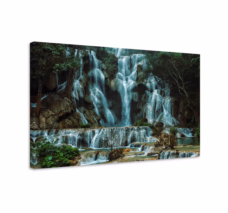 Cuadro paisajes gran caída de agua - TenVinilo