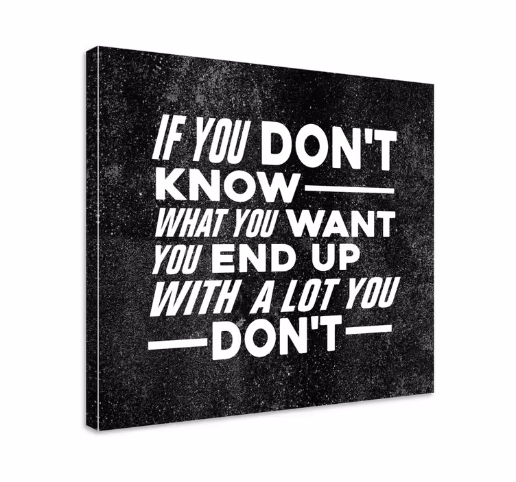 Cuadro frase reflexión motivacional sobre la vida - TenVinilo