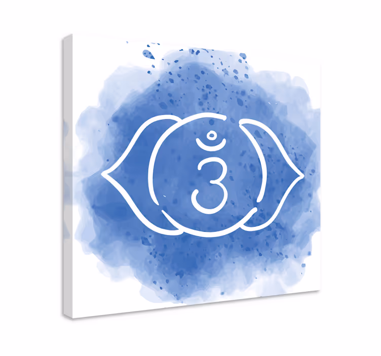 Cuadro moderno Símbolo del chakra del tercer ojo - TenVinilo