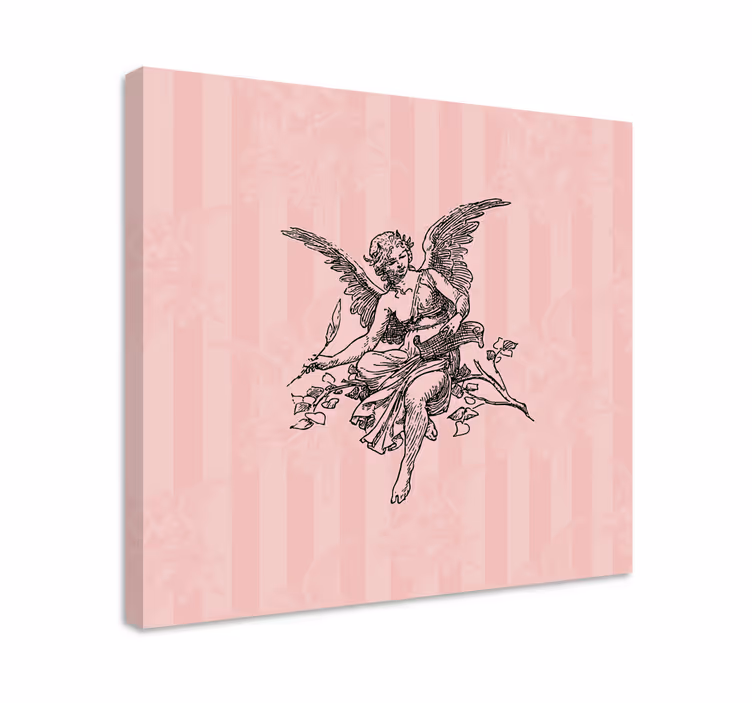 Cuadro artístico figura querubín gracia - TenVinilo