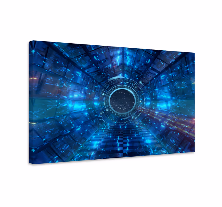 Cuadro moderno vista de túnel futurista - TenVinilo