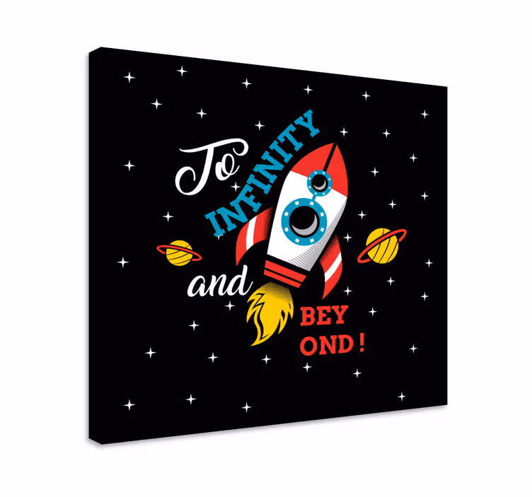 Cuadro infantil Hasta el infinito y más allá - TenVinilo