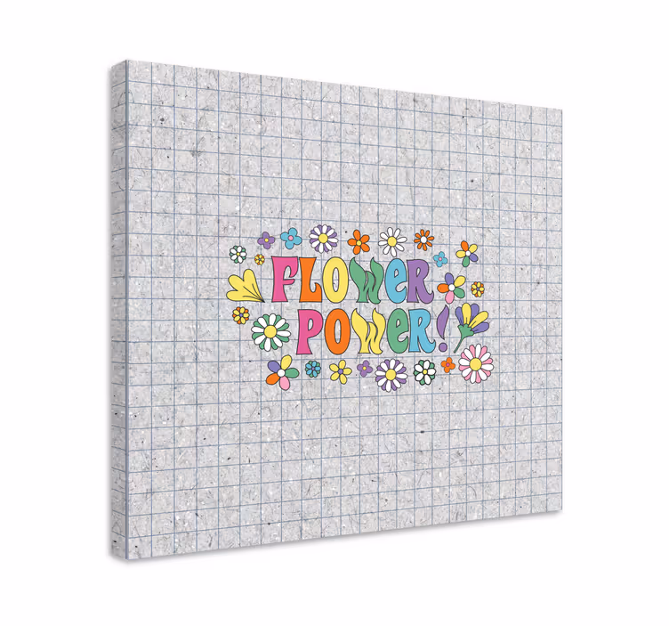 Cuadro de flores diseño poder floral - TenVinilo