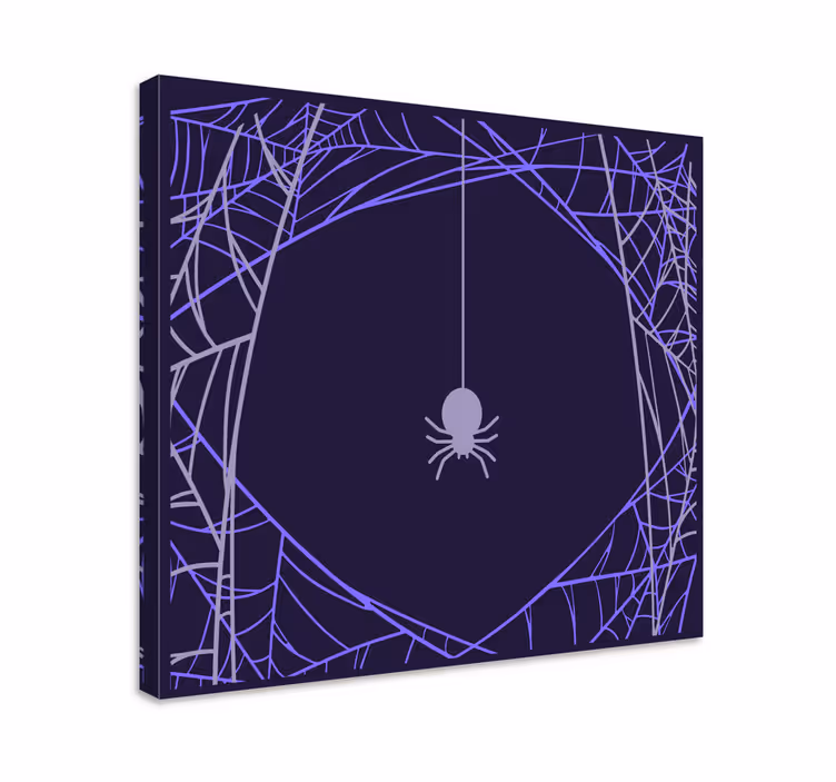 Cuadro con frase enfoque en la telaraña - TenVinilo
