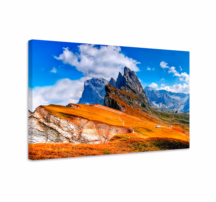 Cuadro paisajes cadena montañosa majestuosa - TenVinilo