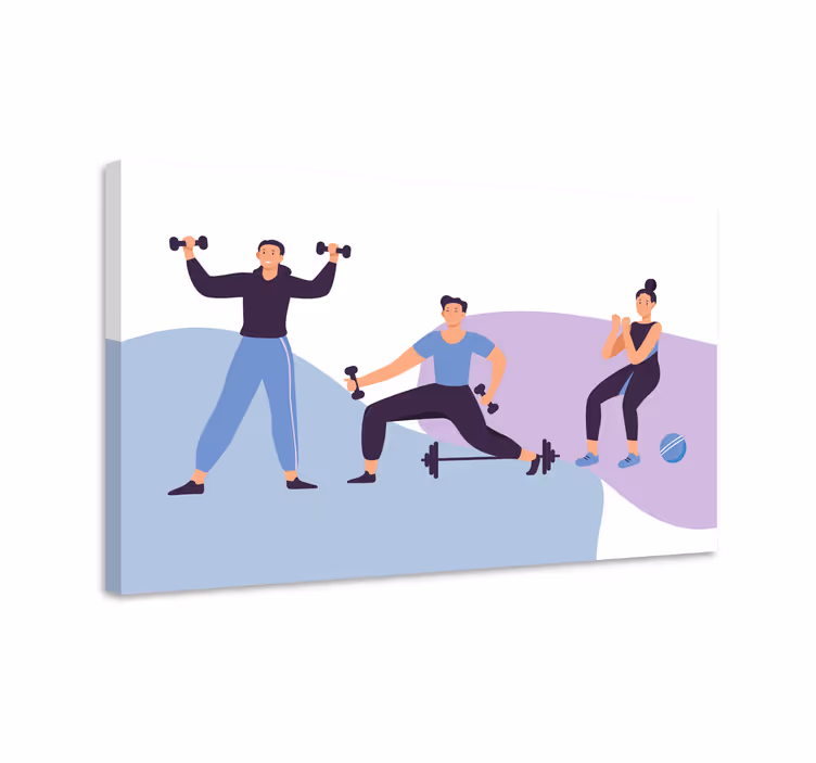 Cuadro deporte entusiastas del fitness - TenVinilo