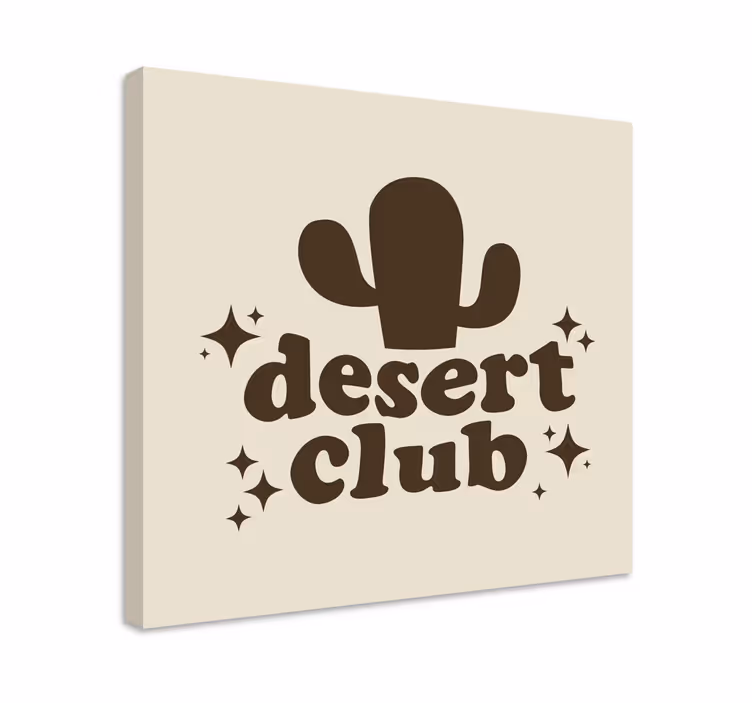 Cuadro frase club del desierto - TenVinilo