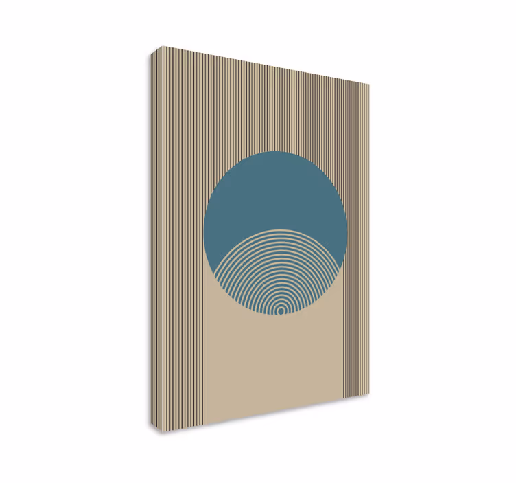 Cuadro moderno Colores geométricos de la tierra - TenVinilo