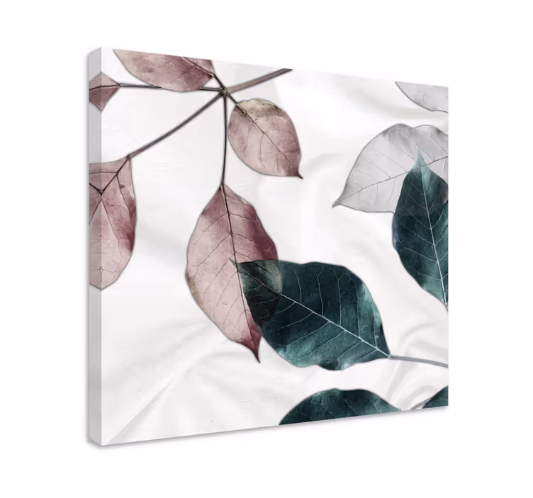 Cuadro plantas Hojas tropicales de la selva - TenVinilo