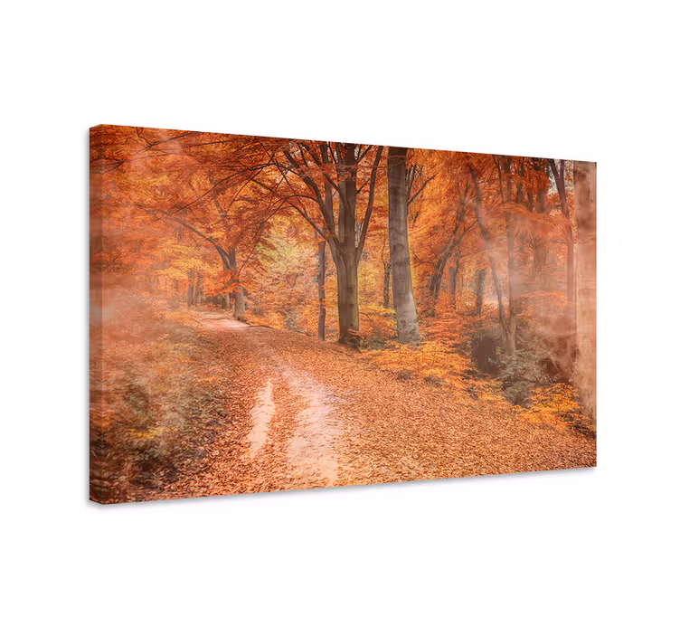 Cuadro paisajes camino serene de otoño - TenVinilo