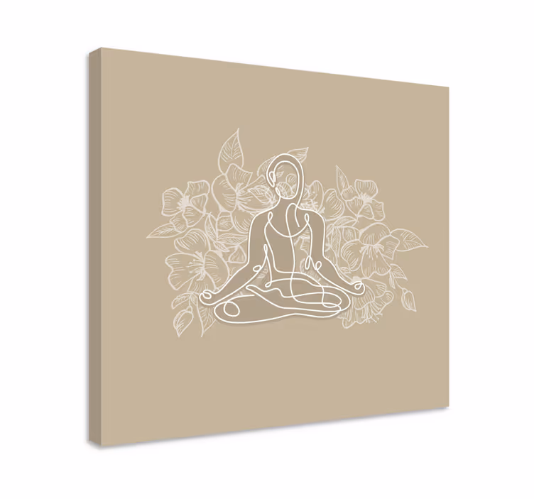 Cuadro buda contorno de buda sereno - TenVinilo