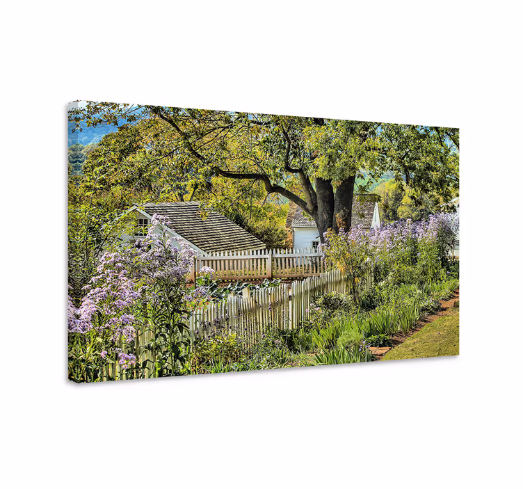 Cuadro paisajes camino encantador del jardín - TenVinilo