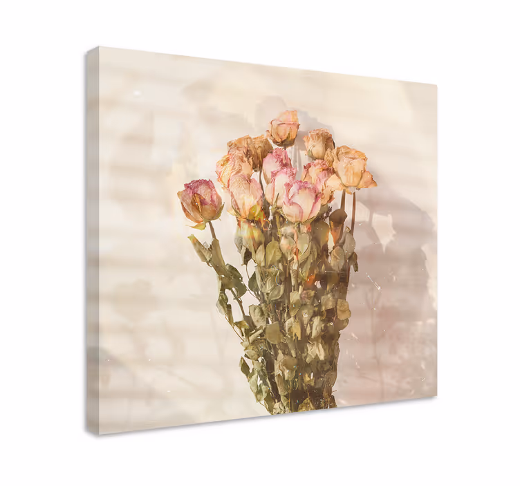 Cuadro de flores ramo de rosas - TenVinilo