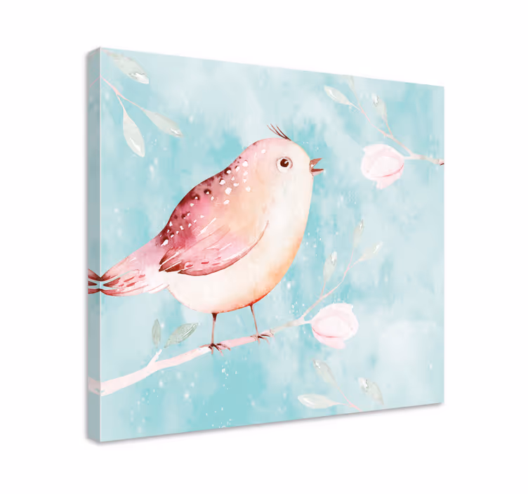 Cuadro aves pájaro cantor - TenVinilo