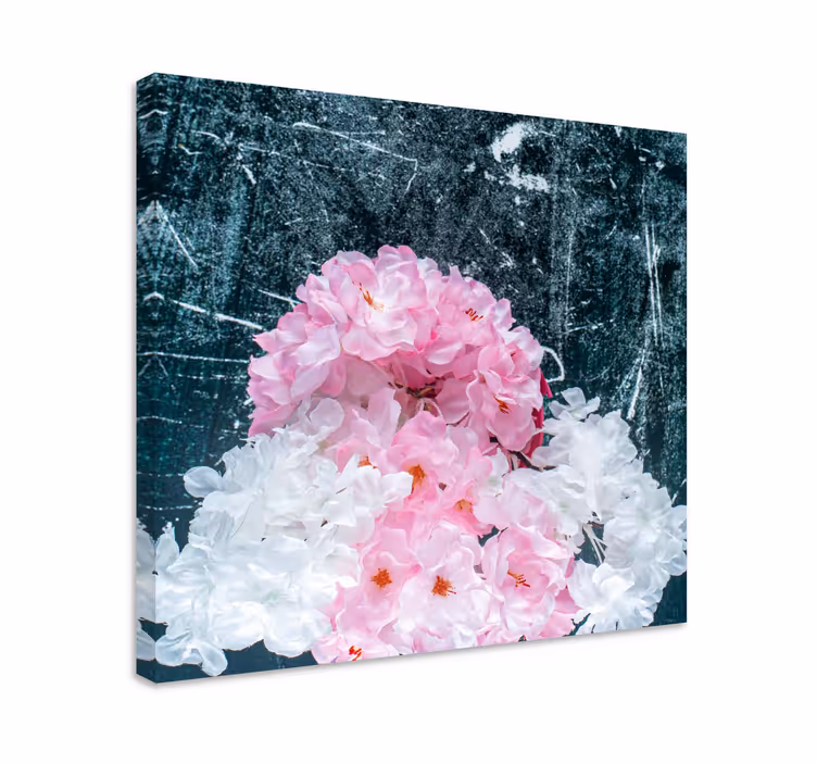 Cuadro de flores arreglo floral blush - TenVinilo