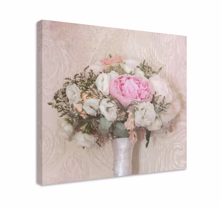 Cuadro vintage Flores de estilo vintage en una maceta - TenVinilo