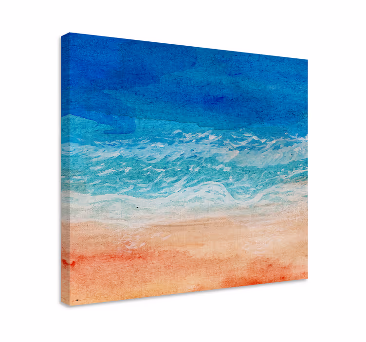 Cuadro paisajes olas del océano tranquilas - TenVinilo