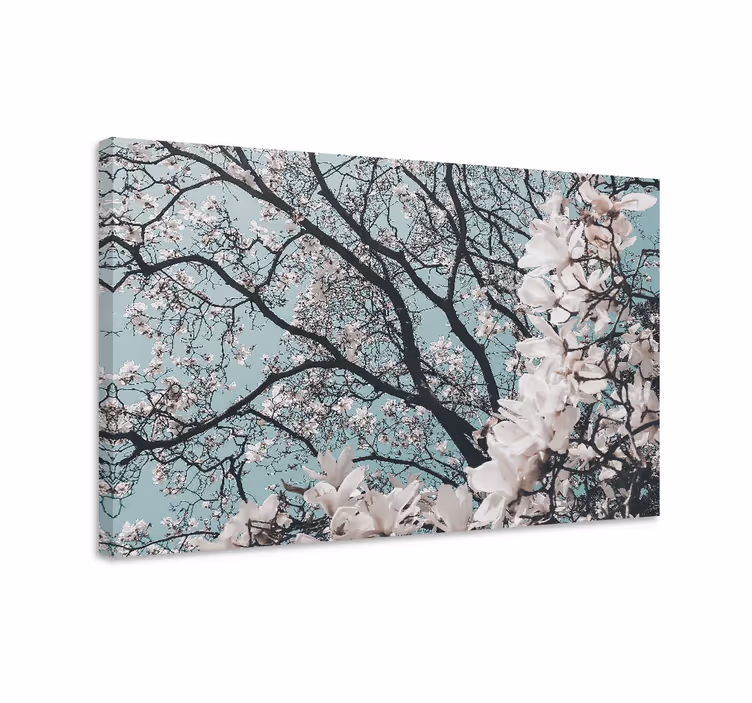 Cuadro de flores Flor de cerezo japonesa de estilo elegante - TenVinilo