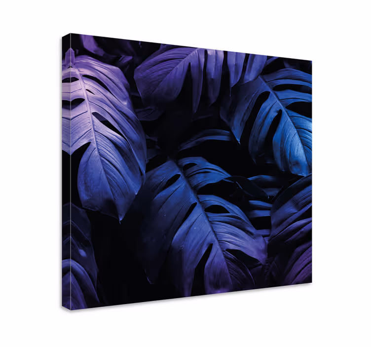 Cuadro plantas Hoja exótica neón - TenVinilo