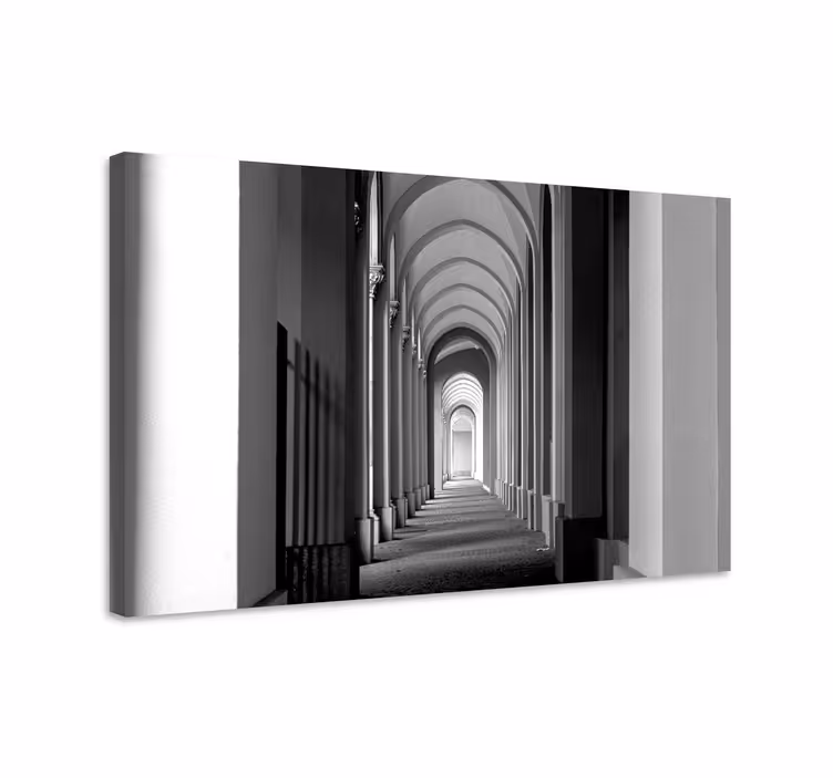 Cuadro 3d Portal 3d clásico blanco - TenVinilo
