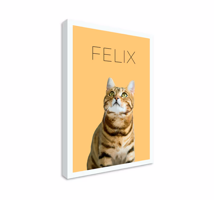 Cuadro despacho retrato minimalista de mascotas con acuarela Retr - TenVinilo