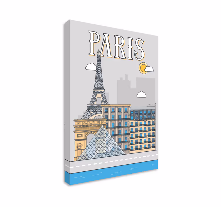 Cuadro ciudades parísParís es una ciudad en Francia. Está ubicada - TenVinilo