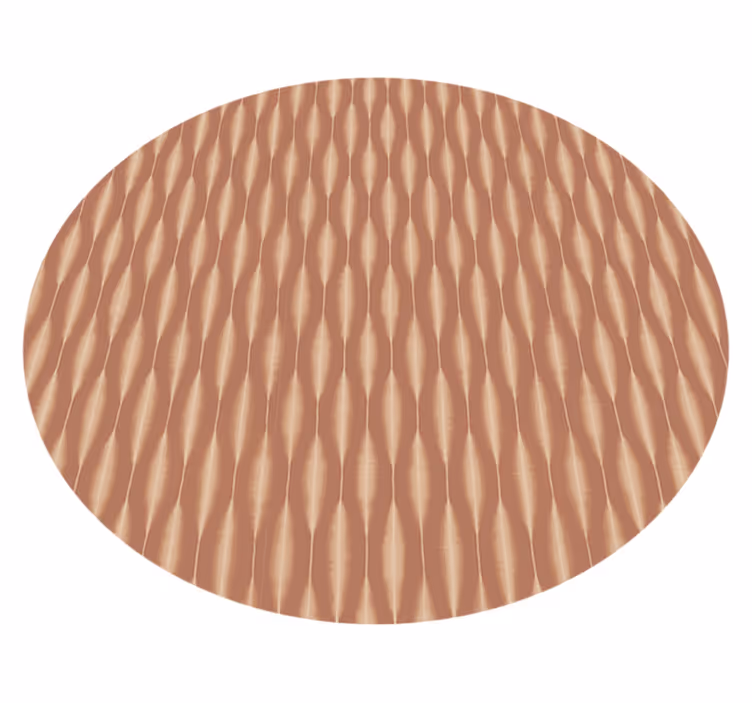 Alfombra vinílica moderna mousse de moca ikat kasuri - TenVinilo