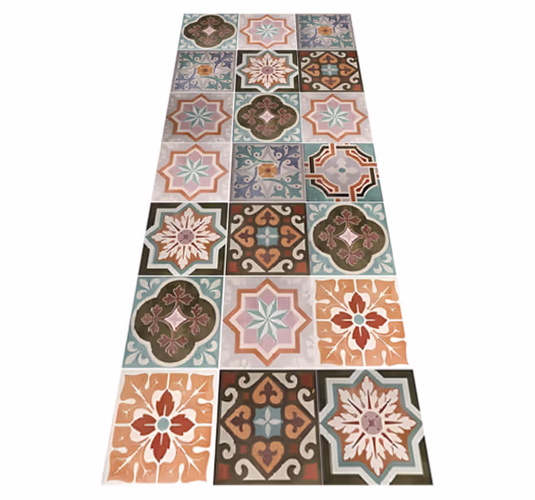 Alfombra vinílica cocina piastrelina siciliana - TenVinilo