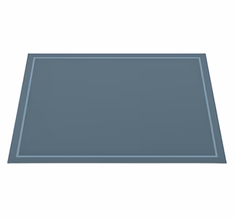 Alfombra vinílica azul diseño de borde liso - TenVinilo