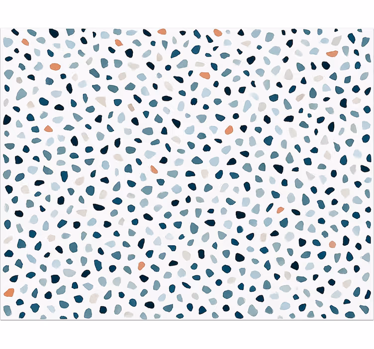 Alfombra vinílica cocina pequeñas piedras de colores - TenVinilo