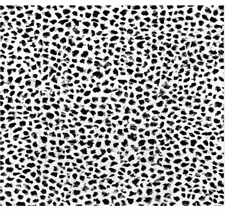 Alfombra vinílica comedor estampado de leopardo monocromático - TenVinilo