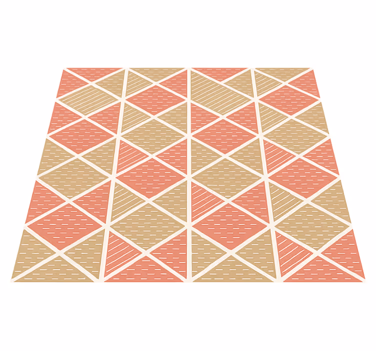 Alfombra vinílica comedor estilo escandinavo gráfico - TenVinilo