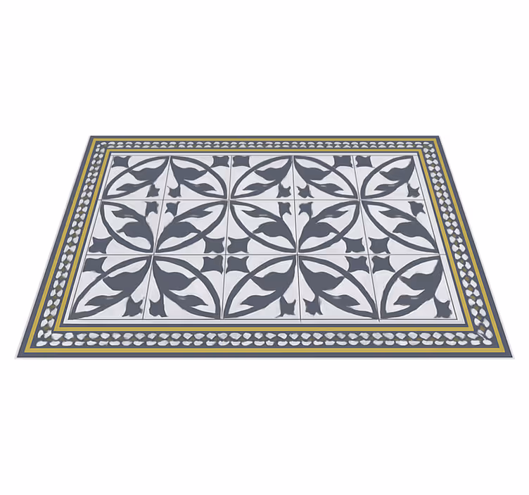 Alfombra vinílica salón aspecto de encaustica - TenVinilo