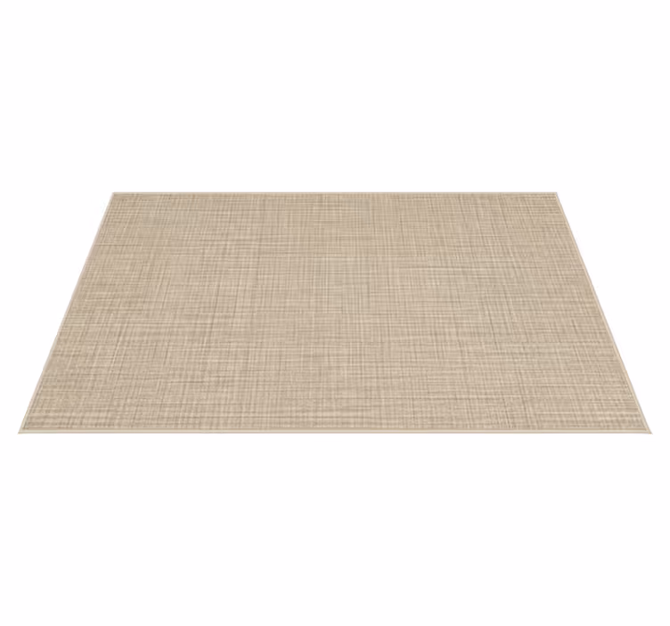 Alfombra vinílica imitación efecto tela beige - TenVinilo