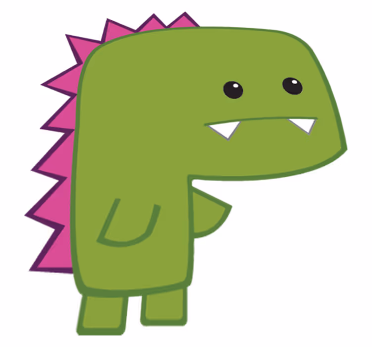 Alfombra vinílica animales mini dinosaurio verde - TenVinilo