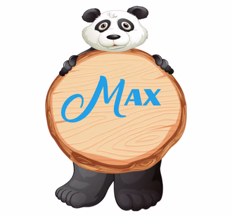 Alfombra vinílica animales panda personalizado - TenVinilo