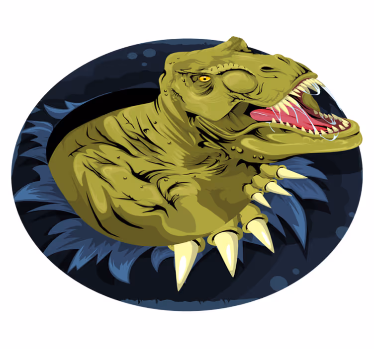 Alfombra vinílica animales cráneo de tyrannosaurus rex - TenVinilo