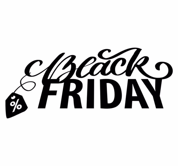 Alfombra vinílica black friday bonito black friday - TenVinilo