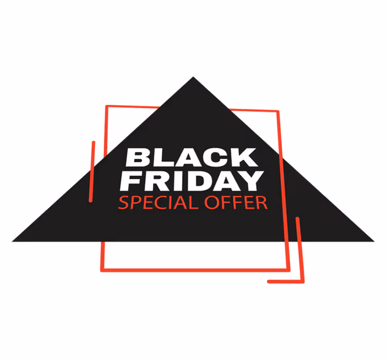 Alfombra vinílica black friday cartel de ofertas - TenVinilo