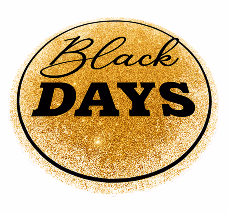 Alfombra vinílica black friday días negros - TenVinilo