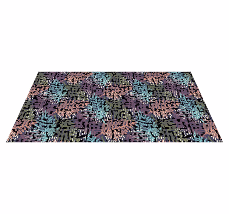 Alfombra vinílica flores coloridas y originales - TenVinilo