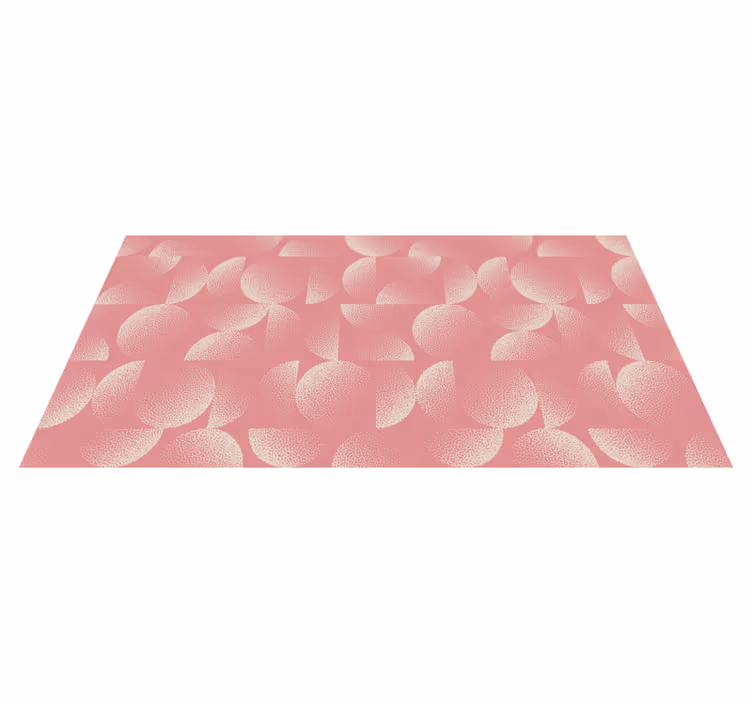 Alfombra vinílica comedor semicírculos pastel - TenVinilo
