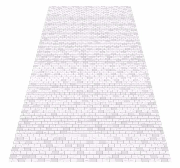 Alfombra vinílica cocina diseño de ladrillos elegante - TenVinilo