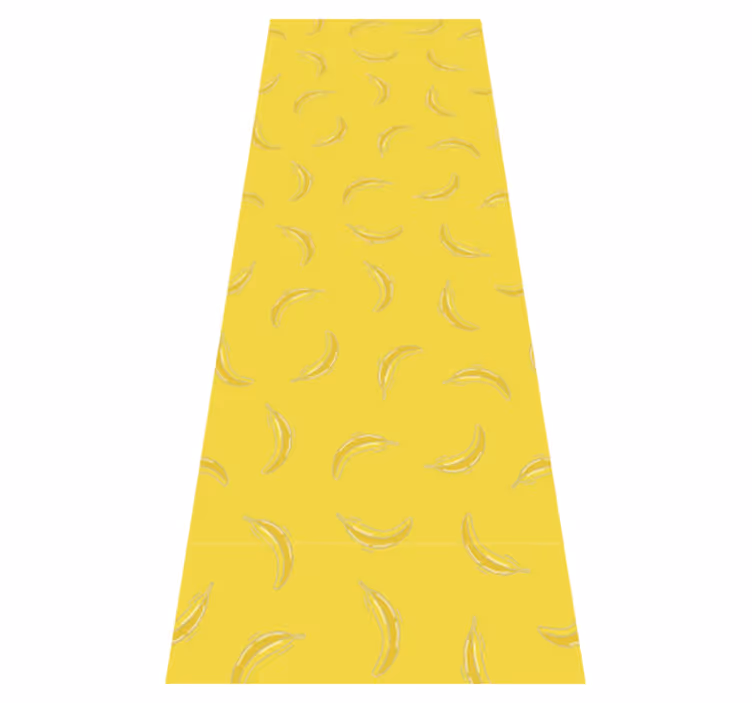Alfombra vinílica cocina color amarillo plátano - TenVinilo