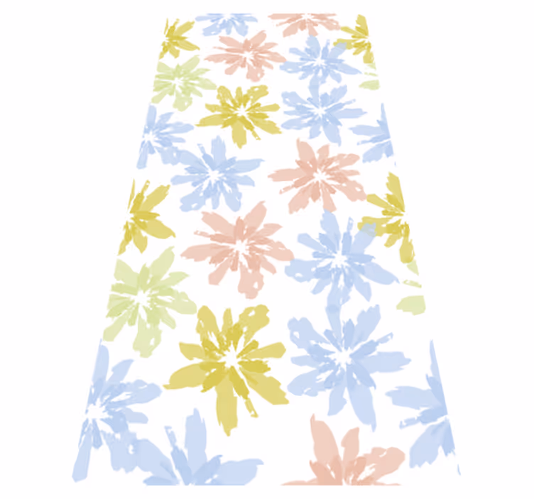 Alfombra vinílica dormitorio lámina adhesiva floral - TenVinilo